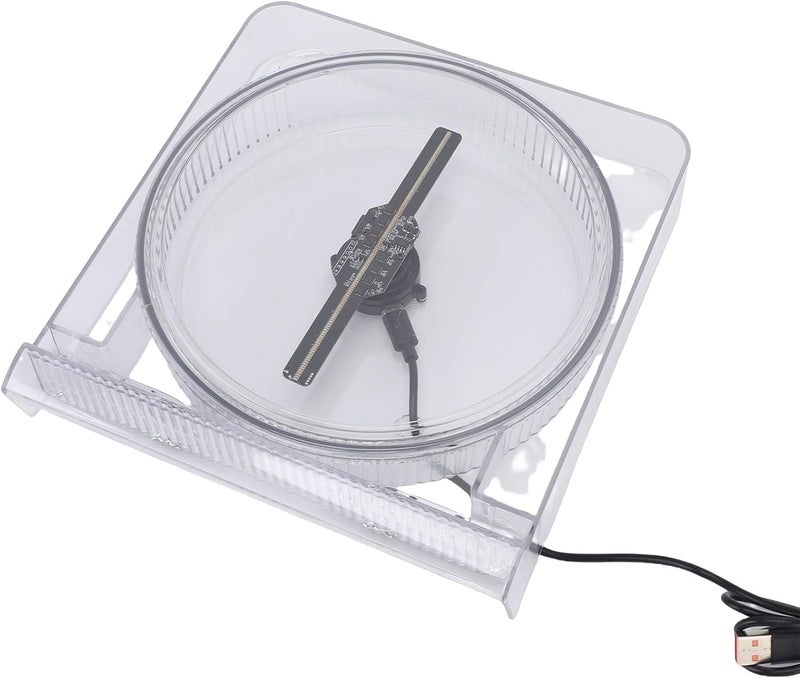 Walmeck 3D Hologram Fan 5.5 Inch 2000x128 LED Advertising Projector with 128 Beads for Shop - Image 1